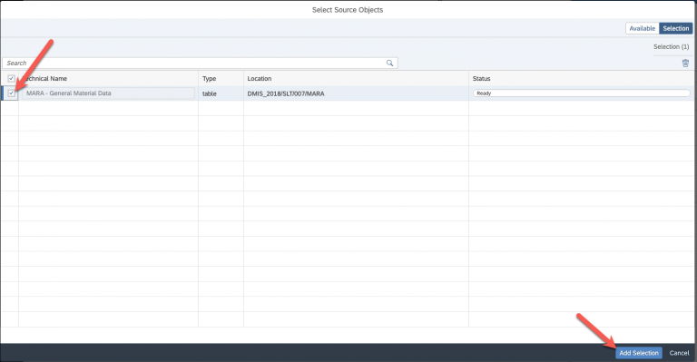 Replicating table data from an SAP ECC system with SAP Datasphere using ...